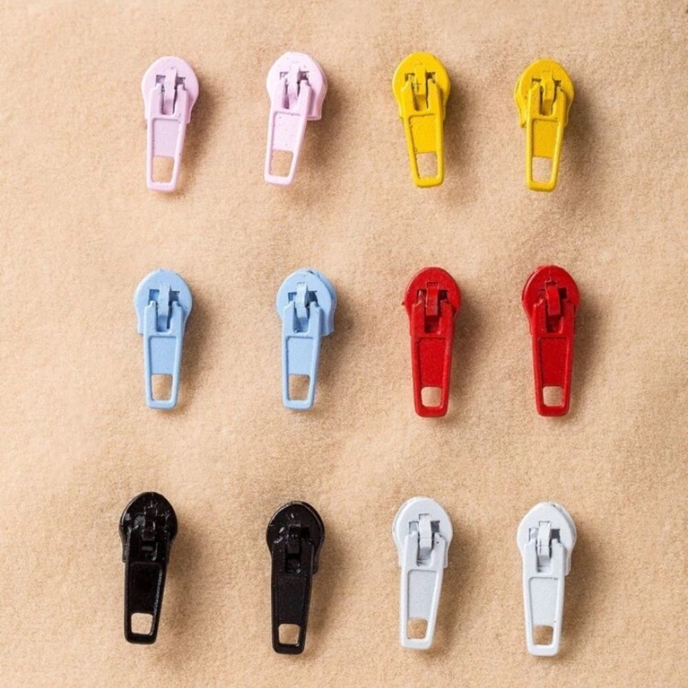 3for$20 HUGE DEAL. 6pairs Colorful Zipper Stud Earrings